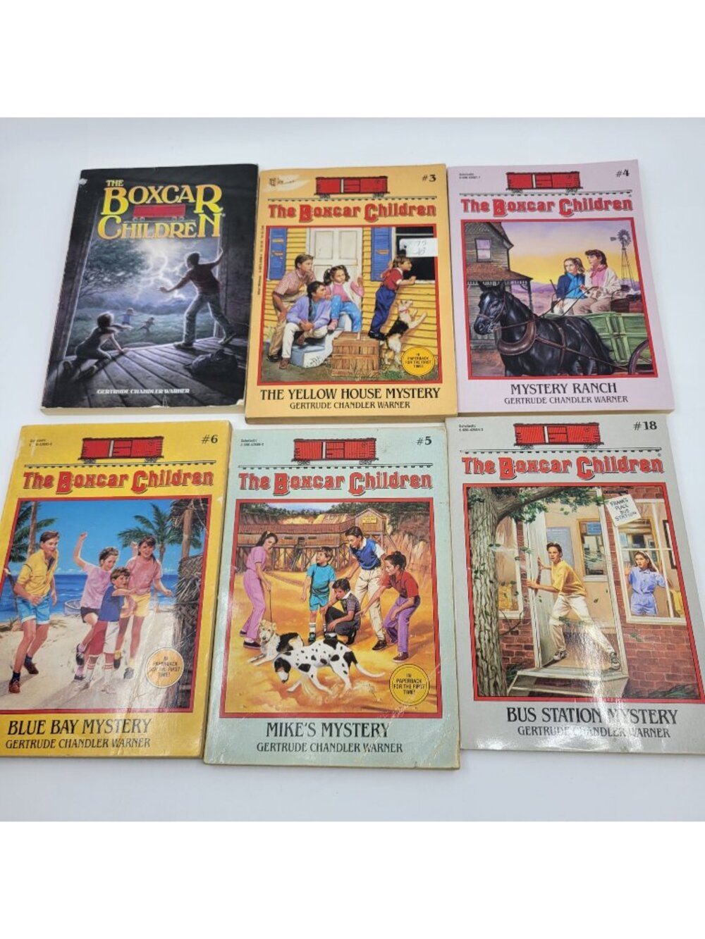 Boxcar Children Lot of 6 Chapter Books by Gertrude Chandler Warner - BK322